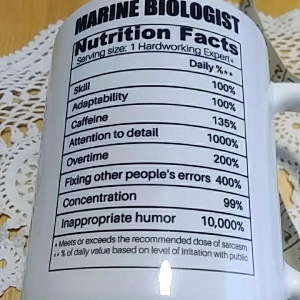 Humorous coffee cup For Marine Biologist